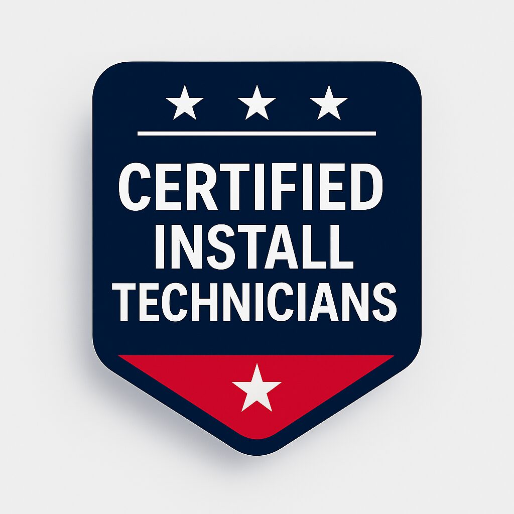 certified install technicians
